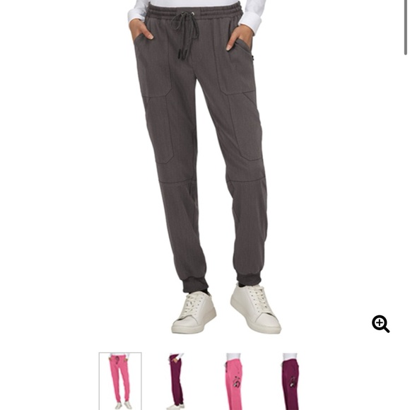 Ladies Charcoal Koi Next Gen Scrubs Set  - Small - Picture 2 of 2